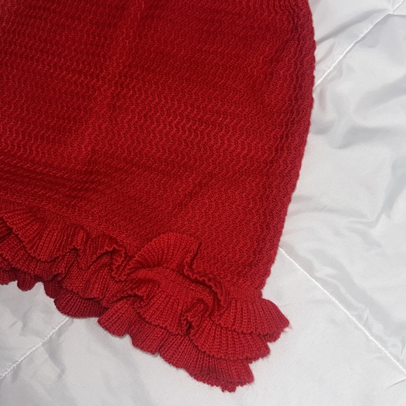 Red Two Piece Mini Skirt Set Fashion Nova - Picture 2 of 4